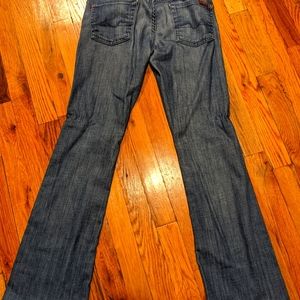 Sz 26 mid/low rise 7 for All Mankind blue jeans bootcut